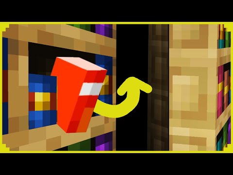 🦊Como fazer uma PORTA SECRETA com ESTANTE DE LIVROS no MINECRAFT