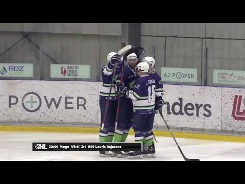 Optibet hokeja līga: HK Mogo/LSPA - HS Rīga. Spēles labākie momenti (26.01.2022)