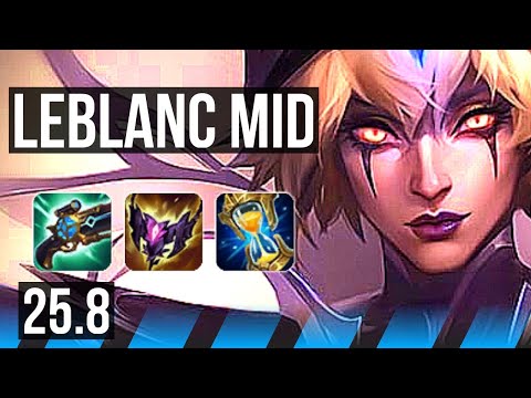 LEBLANC vs AHRI (MID) | 9/2/17, Godlike | KR Master | 25.8
