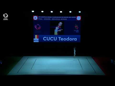 Teodora CUCU (ROU) - 2021 Aerobics European bronze medallist, Individual Women