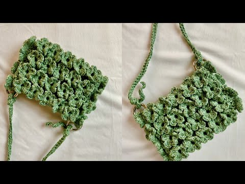 How to make a Crochet Flower Mini bag | Flora Mini bag | 3d flower bag