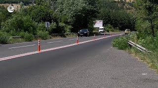 Поставиха разделителни колчета в два участъка от пътя Черноочене - Кърджали