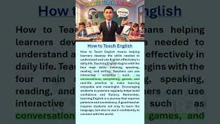 How to Teach English
