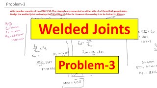 design of welded connections Problem 3 | Welded connections || Design of steel connection