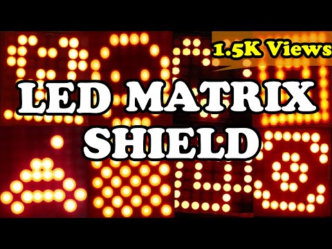 WeMos LED matrix shield(ARDUINO IDE,ESP8266)