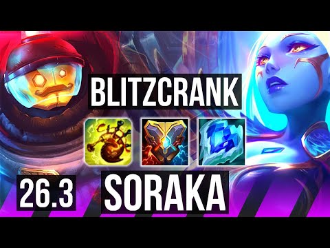 BLITZCRANK & Yunara vs SORAKA & Ezreal (SUP) | Good KDA: 3/1/26 | EUW Master | 26.3