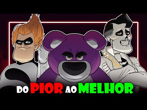 TODOS os VILÕES da PIXAR: Do PIOR ao MELHOR!