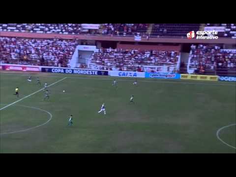 Natan abre o placar para o Santa (SANTA CRUZ 1X0 VITÓRIA DA CONQUISTA 18/01/2014)