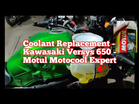 Coolant Replacement - Kawasaki Versys 650 - Motul Motocool Expert