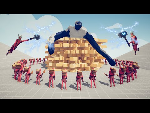 100x ARCHITECT + 2x THOR VS EVERY UNIT - TABS | Totally Accurate Battle Simulator
