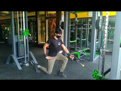 Cable One Arm Split Squat