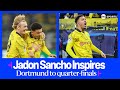 Jadon Sancho inspires Borussia Dortmund to Champions League quarter-finals 🟡⚫️