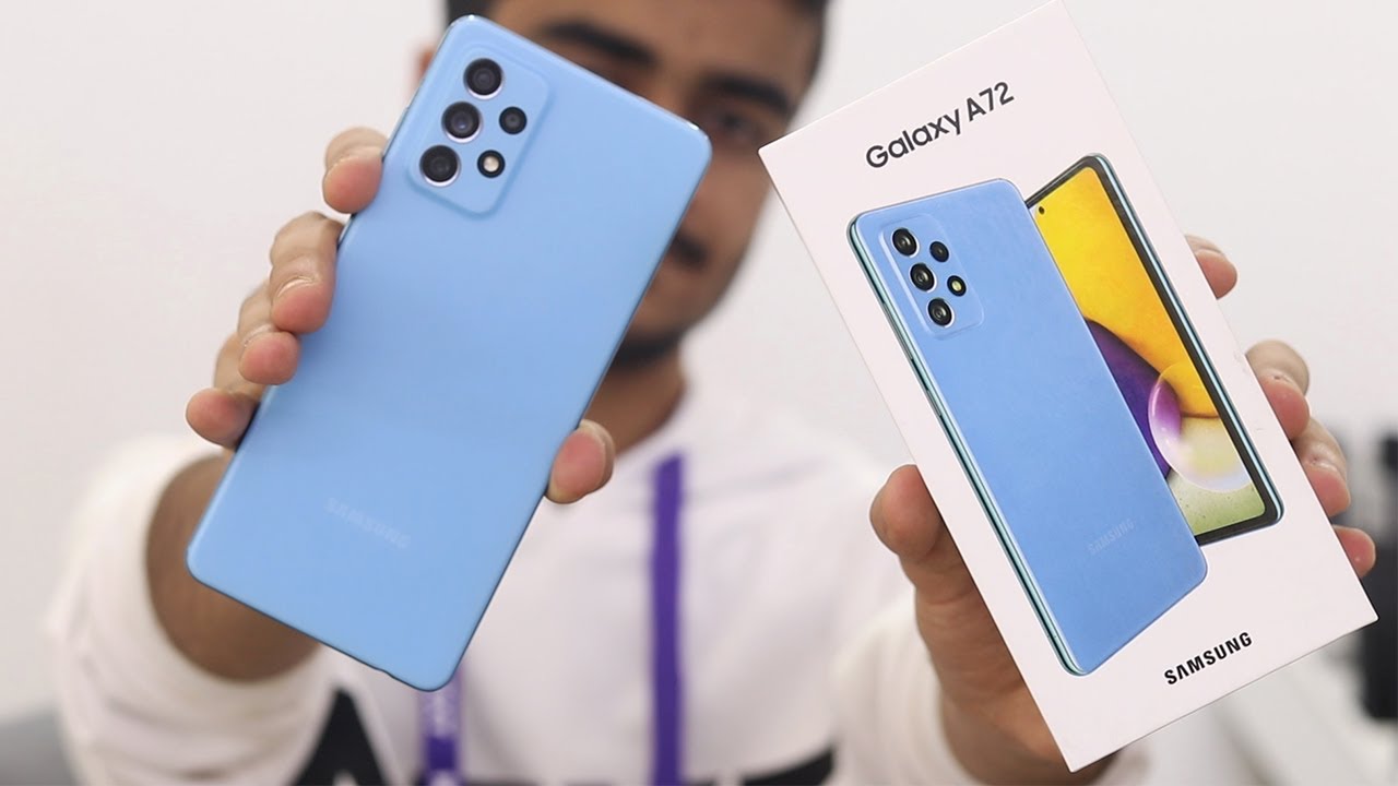 Samsung Galaxy A72 (Blue) Unboxing & Review - Best Budget Smartphone 2021!