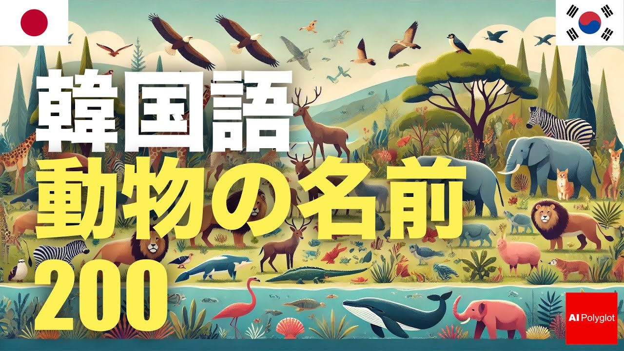 韓国語動物の名前200 | 聞き流し episode artwork
