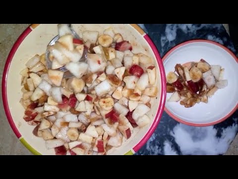 Fruit Chat , Imli ki chutni ki Fruit Chat,Adeeba's kitchen