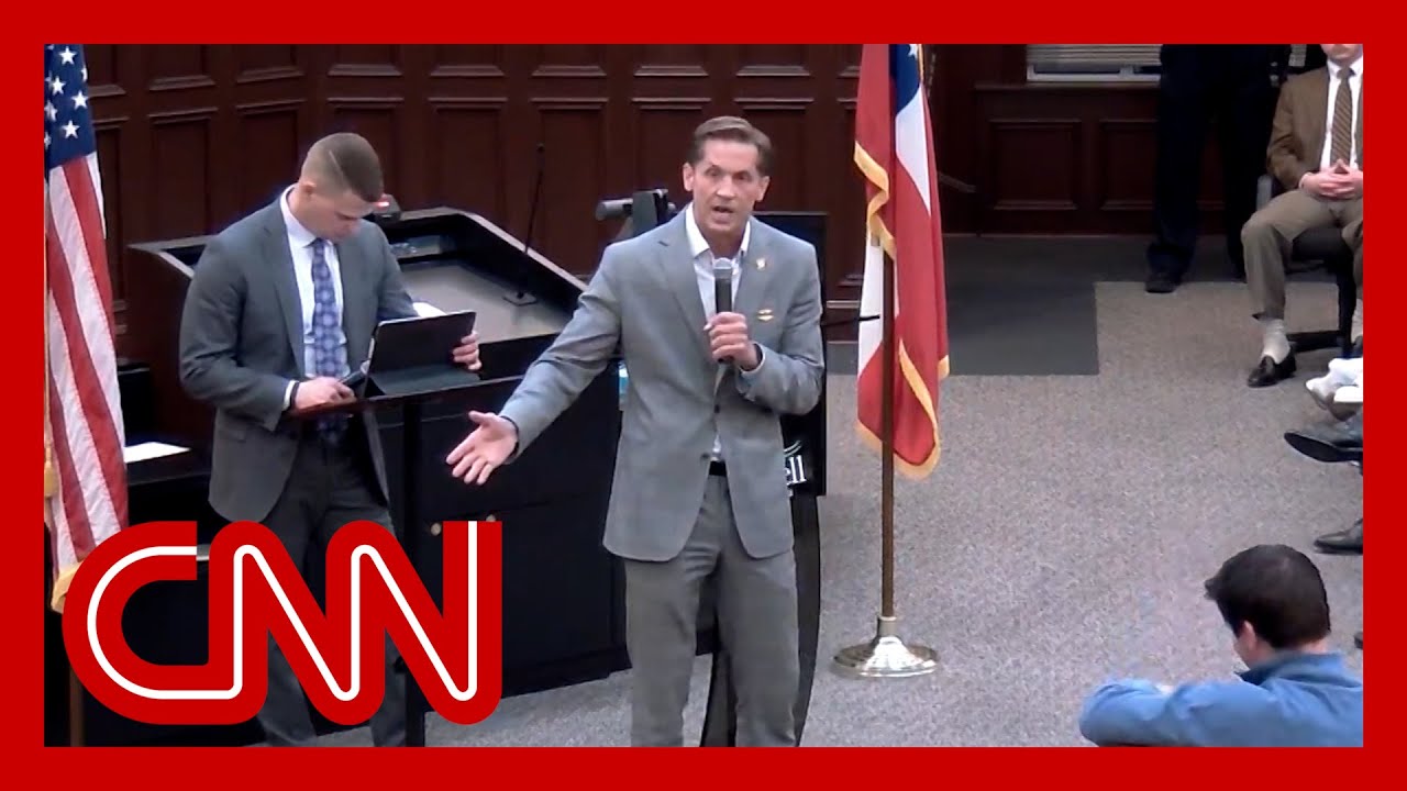 Angry voters confront GOP representative over Trump's push to expand his power