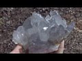 HUGE VERY RARE BLUE GHOST PHANTOM CLUSTER__Arkansas Quartz Crystal