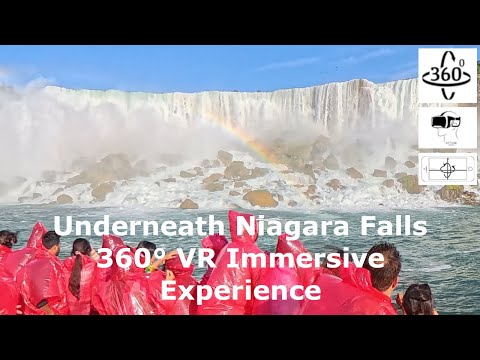 Dive Beneath Niagara Falls in Stunning 360° VR | Immersive Waterfall Escape  🌊