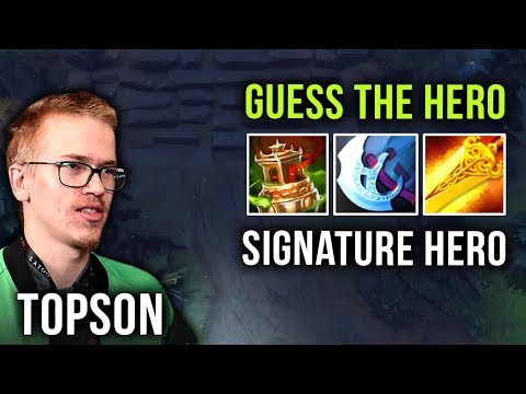 Topson with His Signature Hero New Meta Build - Guess the Hero Edition - Dota 2