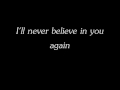 Forsaken by Seether W/ Lyrics
