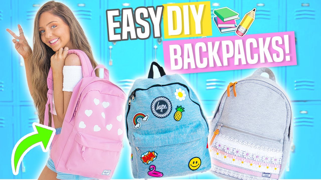 Easy DIY Backpacks for Back To School!