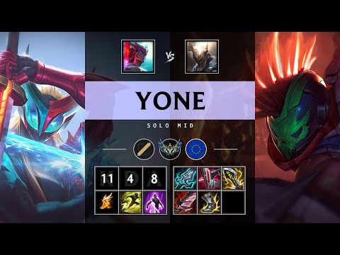 Yone Mid vs Pantheon - EUW Challenger Patch 25.21