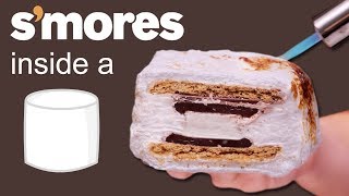 S&#39;MORES INSIDE A MARSHMALLOW 🍫 VERSUS