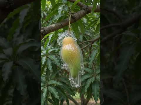 🥭🦜 What if a mango could grow in the shape of a parrot? 😱 growing mango in parrot mould # mango#fact