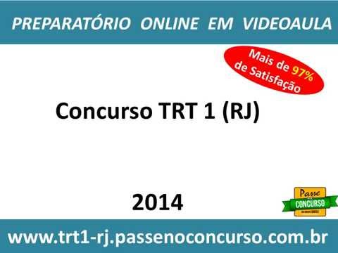 Concurso TRT 1 (RJ) - Todos os cargos