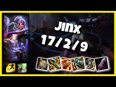 Jinx vs Tristana KOREAN Challenger BOT (17/2/9) - v11.3