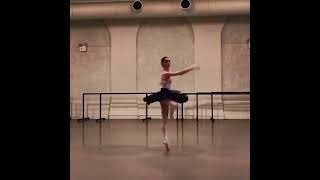 “The gorgeous Skylar Brandt rehearsing the Black Swan coda from Swan Lake • • • • • #skylarbrandt #