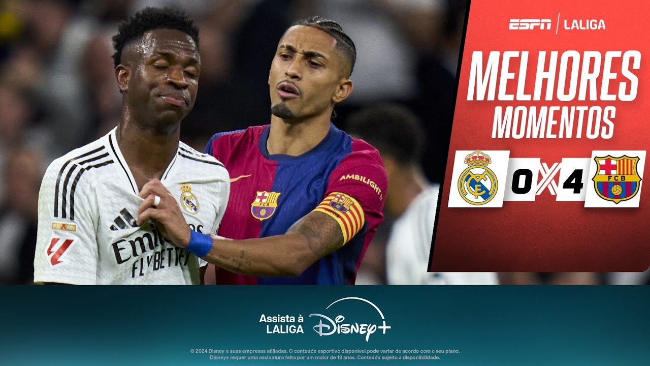 RAPHINHA FAZ GOLAÇO, e Barcelona AMASSA o Real Madrid com show de Lewandowski | Melhores Momentos