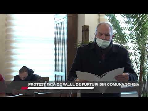 PROTEST FAȚĂ DE VALUL DE FURTURI DIN COMUNA ȘCHEIA