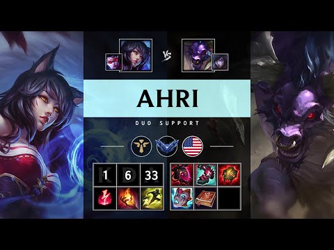 Ahri Support vs Alistar - NA Diamond Patch 25.14