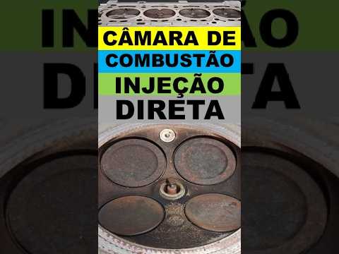 Câmara de combustão do cabeçote com injeção eletrônica direta, como é o bico injetor, vela válvula