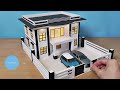 Making A Modern Residential Building Model Miniature House 22