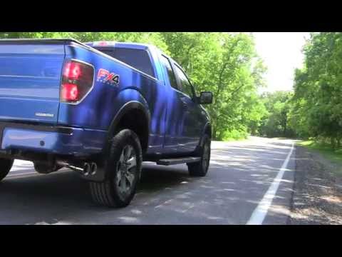 Hear the 2011-2014 Ford F-150 5.0l v8 3.0" Cat-Back Twin 4.0" Tips Sport Sound Level PN 14393 Roar
