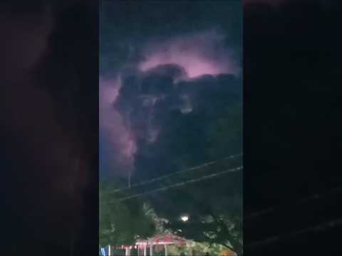 Tremenda Tormenta eléctrica en Valle Hermoso, Córdoba, Argentina.#vallehermoso