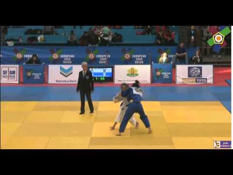 Judo 2016 European Open Sofia: Ungureanu (ROU) - Rumyantseva (RUS) [-48kg] bronze