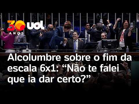 Fim da escala 6×1: Alcolumbre celebra e diz a líder do PT: ‘Eu não falei que ia dar certo?’