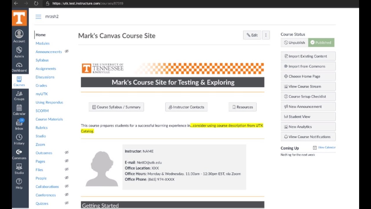 Creating a new widget and adding it to your course as a graded assignment.