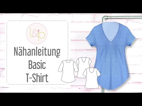 Nähanleitung lillesol Basic T-Shirt- ein einfaches Tshirt nähen