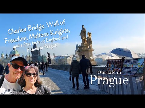 Charles Bridge, Maltese Knights, Wall of Freedom, a little taste of England and France in Prague, 4K