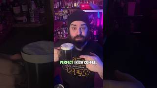 The PERFECT Irish Coffee ☕🇮🇪 It’s All About the Cream #irishcoffee #homebartender ☕🔥