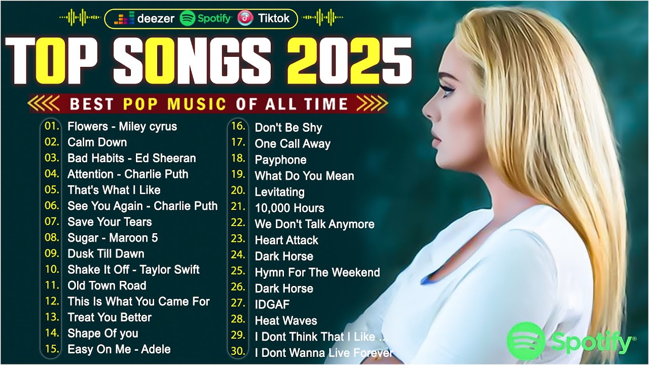 Dua Lipa, Bruno Mars, Adele, Ed Sheeran, Maroon 5, Rihanna, The Weeknd 💎 Billboard Top 50 This Week