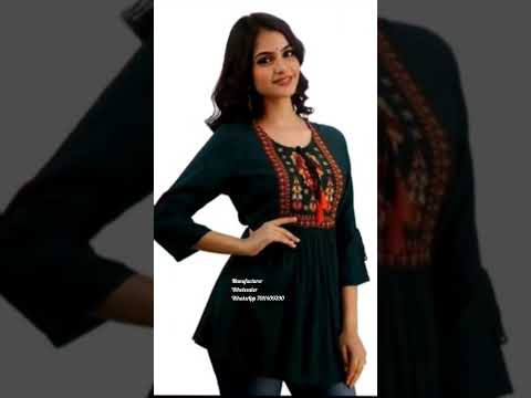 Georgette Embroidered Women Tops - Embroidered Ladies Tops Latest Price,  Manufacturers & Suppliers