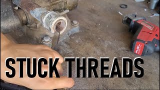 Loosening Seized Pipe Threads with a Cold Chisel