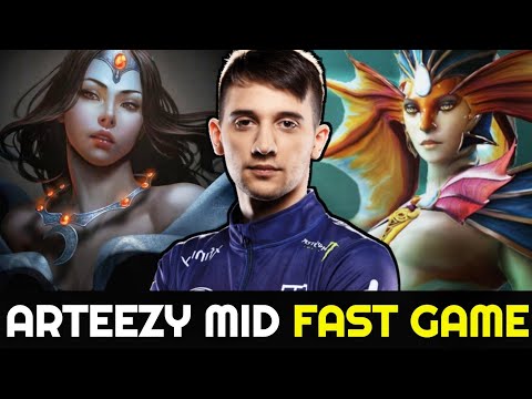 ARTEEZY destroy Enemies with Mirana & Naga Siren — Fast Game 7.27 Dota 2