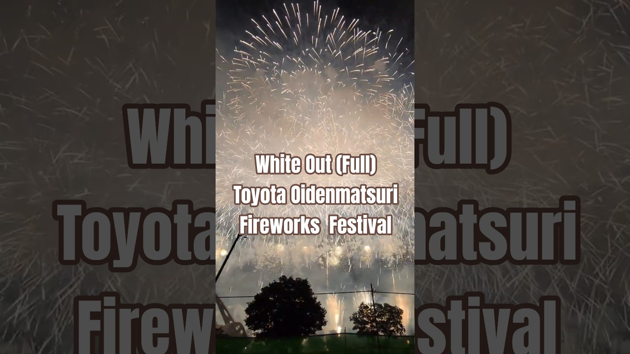 【Full】｢White Out｣ #fireworks #toyota #japan #豊田おいでんまつり花火大会 #紅屋青木煙火店 #花火 #花火大会