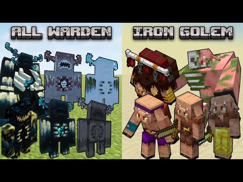 All Piglins vs All Wardens - Minecraft Mob Battle